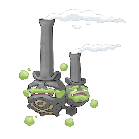 Weezing official artwork